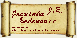Jasminka Radenović vizit kartica